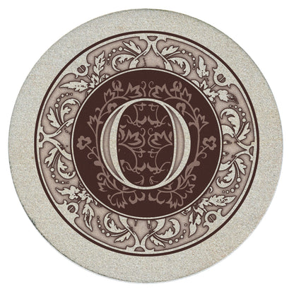 Thirstystone 4 Pack Monogram Natural Sandstone Coasters 4" Diameter