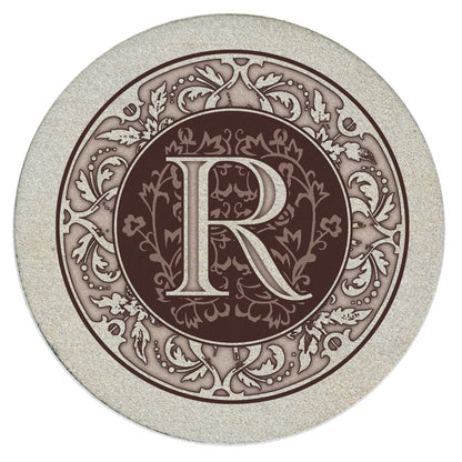 Thirstystone 4 Pack Monogram Natural Sandstone Coasters 4" Diameter