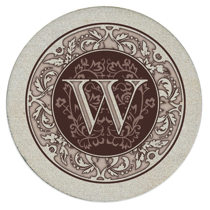 Thirstystone 4 Pack Monogram Natural Sandstone Coasters 4" Diameter