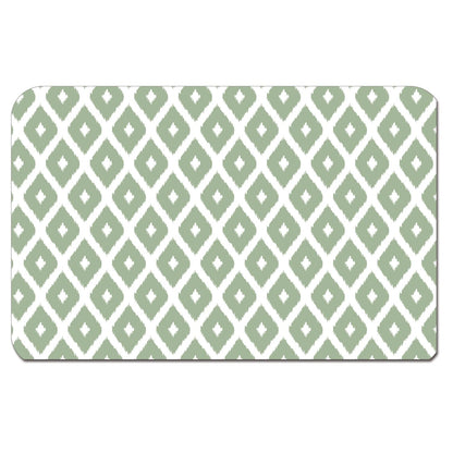 CounterArt Ogee Easy Care Waterproof Pet Feeding Mat 17.13” x 11.25” Made in The USA of BPA Free Plastic, Safe for Pets, Protects Floors from Scratches Stains & Spills
