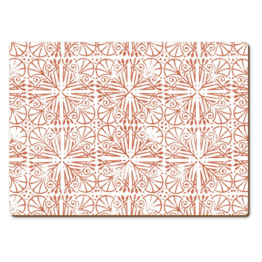 CounterArt Mohave Light Premium Decorative Hardboard Tabletop Placemats 4-Pack Manufactured in The USA Heat Tolerant and Easily Wipes Clean