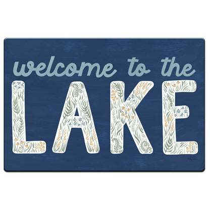 Highland Home Lakeside Days 30” x 20” Decorative Vinyl Comfort Floor Mat Manufactured in The USA, Waterproof, Easy to Clean