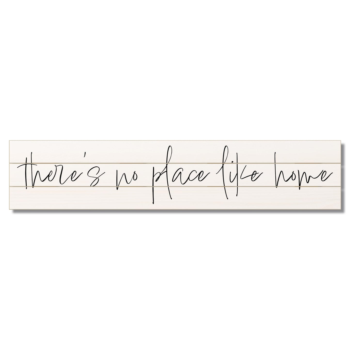 CounterArt "No Place Like Home" Vertical Decorative Indoor/Outdoor Pallet Wood Sign 36" by 7.5" Made in the USA