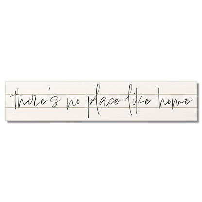 CounterArt "No Place Like Home" Vertical Decorative Indoor/Outdoor Pallet Wood Sign 36" by 7.5" Made in the USA