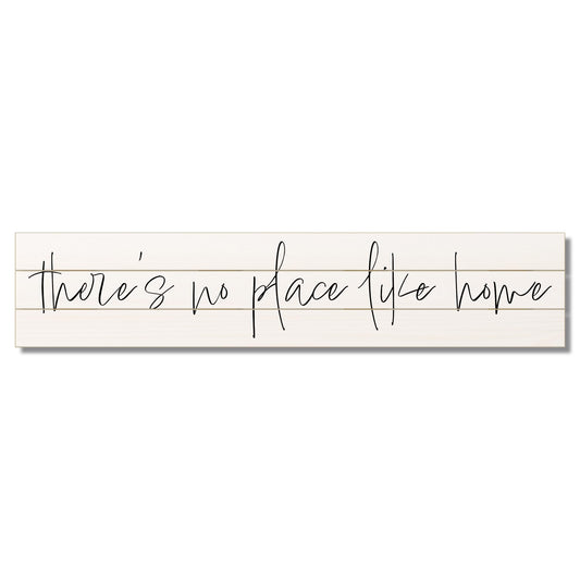 CounterArt "No Place Like Home" Vertical Decorative Indoor/Outdoor Pallet Wood Sign 36" by 7.5" Made in the USA