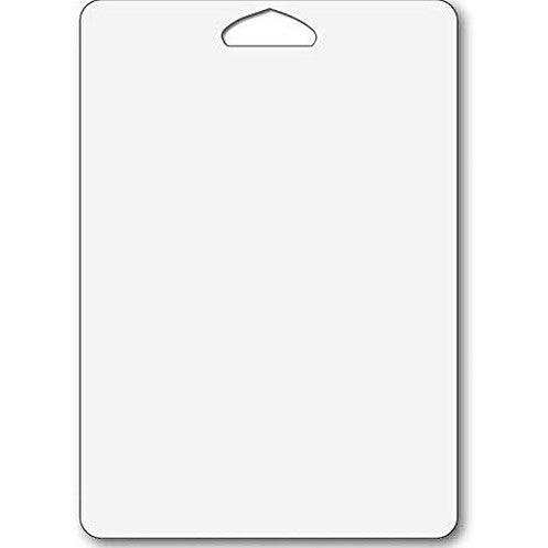 Cut N' Funnel Clear Non-Slip Flexible Plastic Cutting Board Mat 16" by 12" Made in the USA BPA Free Dishwasher Safe