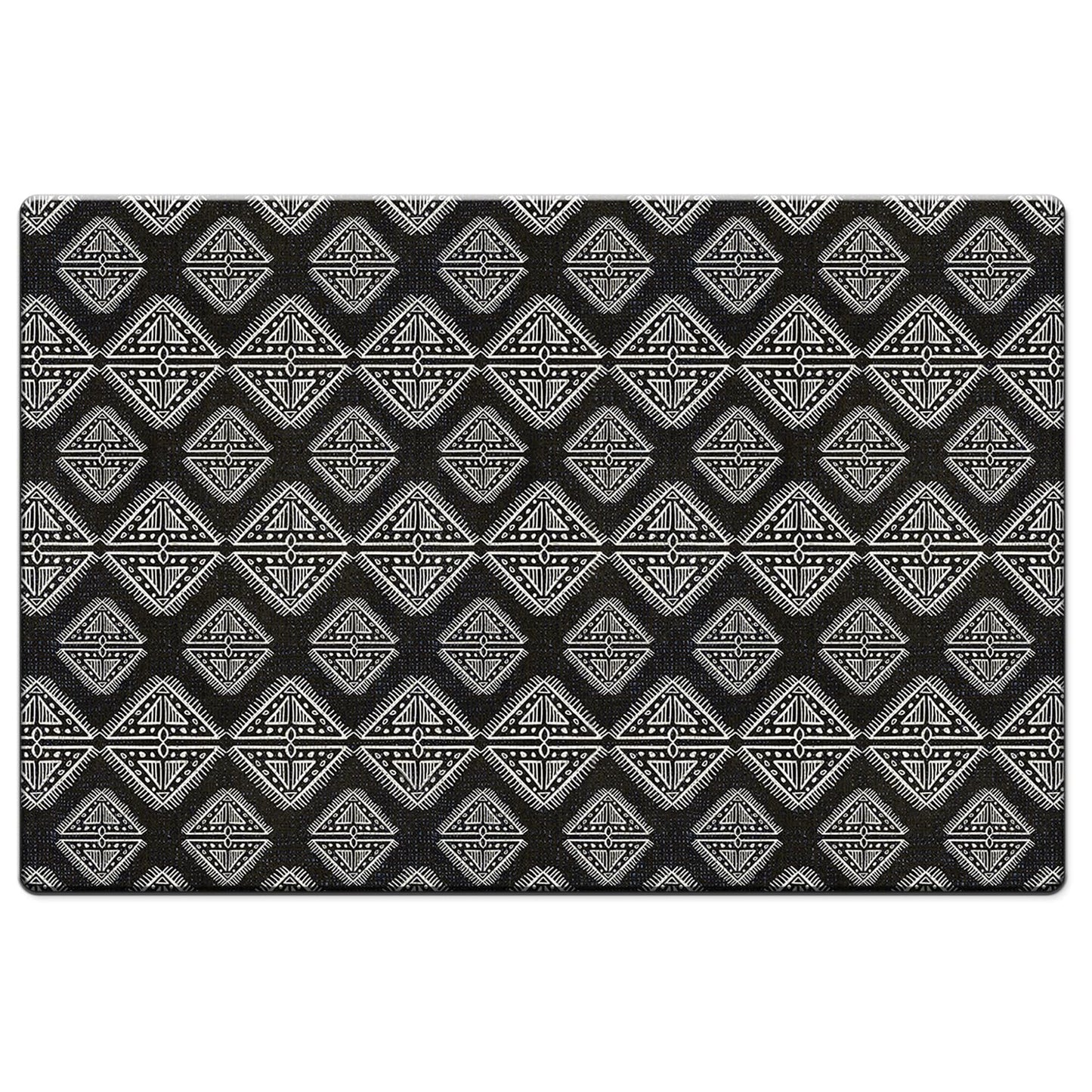 Highland Home Tribal Zen 30” x 20” Decorative Vinyl Comfort Floor Mat Manufactured in The USA, Waterproof, Easy to Clean