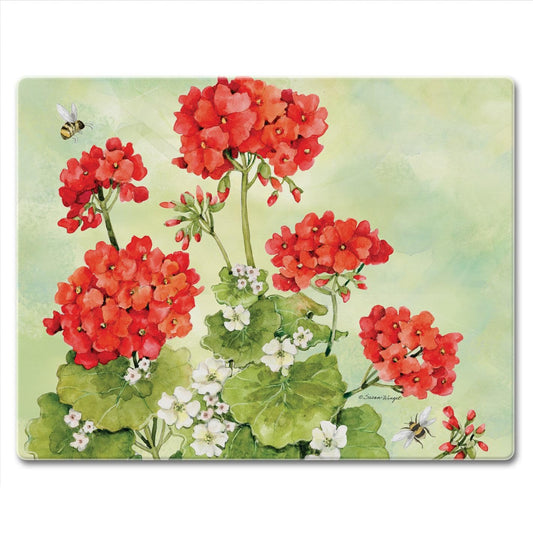 CounterArt Nature's Grace 3mm Tempered Glass Cutting Board 10” x 8” Manufactured in the USA