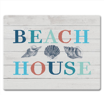 CounterArt Beach House 3mm Tempered Glass Cutting Board 10” x 8” Manufactured in the USA
