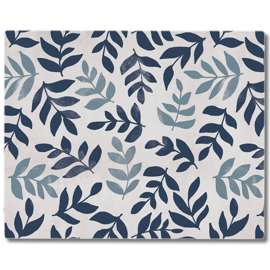 CounterArt Meadow Leaf Floral 3mm Tempered Glass Cutting Board 15” x 12” Manufactured in the USA