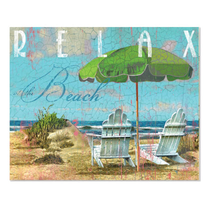Cut N' Funnel Beach Day Designer Flexible Plastic Cutting Board Mat, 15" x 11.5", Made in the USA, Decorative, Flexible, Easy to Clean