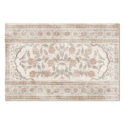 Highland Home Neutral Textile Deco-Floormat, Decorative Mat, Designer Rug, Waterproof, Low Profile, Eco-Friendly Non Slip, Made in The USA