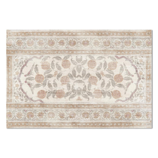 Highland Home Neutral Textile Deco-Floormat, Decorative Mat, Designer Rug, Waterproof, Low Profile, Eco-Friendly Non Slip, Made in The USA