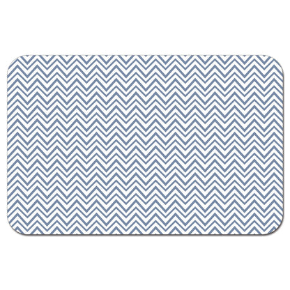 CounterArt Chevron Easy Care Waterproof Pet Feeding Mat 17.13” x 11.25” Made in The USA of BPA Free Plastic, Safe for Pets, Protects Floors from Scratches Stains & Spills
