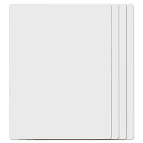 Cut N' Funnel Large Food Service Grade Heavy Gauge Flexible Plastic Cutting Board Mats 4 Pack Made in the USA BPA Free Dishwasher Safe