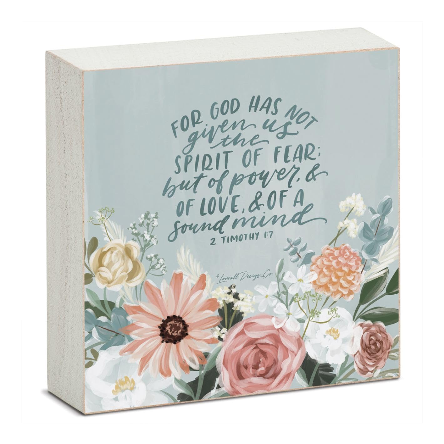 CounterArt Spirit Decorative Faith Driven Wooden Home Accent Sign for Desk Mantle or Shelf Made in the USA