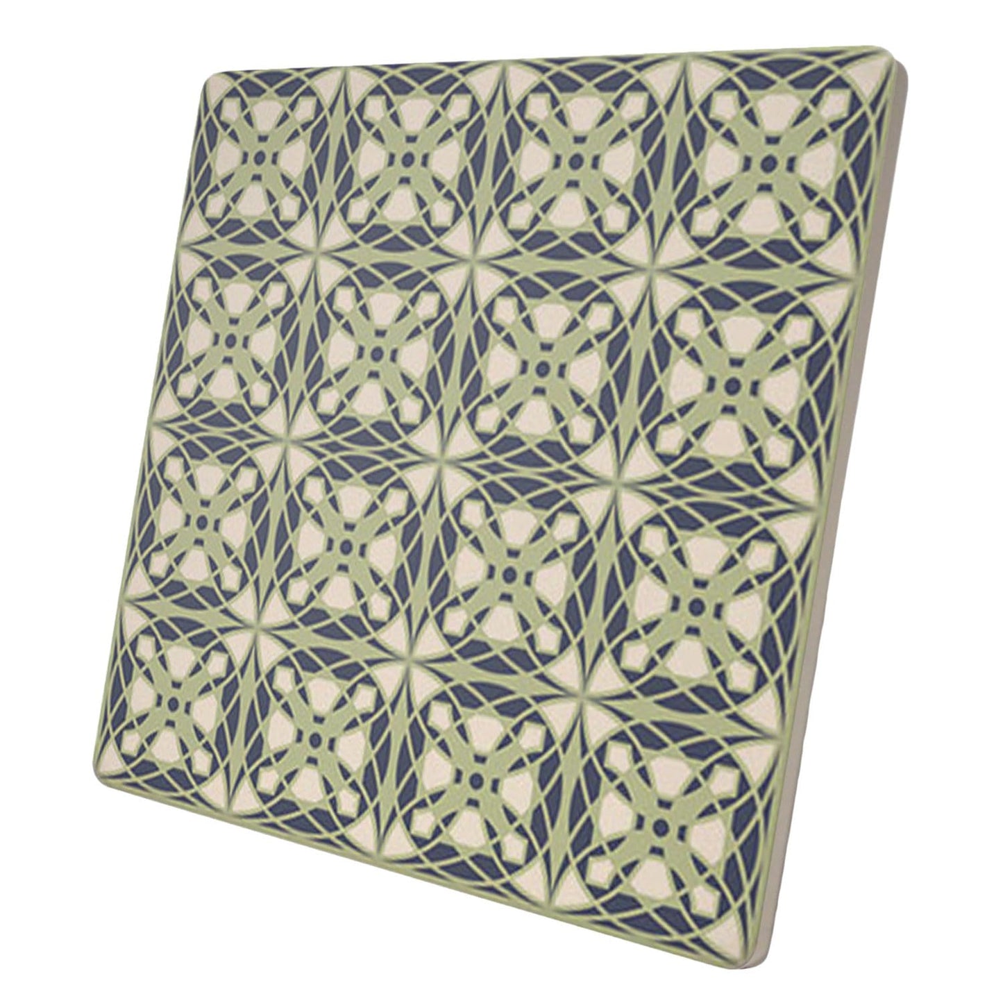 Frank Lloyd Wright's Luxfer Design on 8" Square Stone Trivet Manufactured in The USA Heat Tolerant Easily Wipes Clean