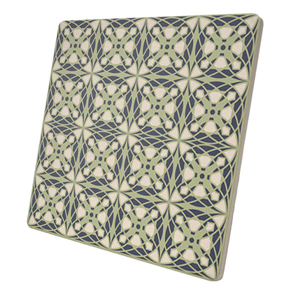 Frank Lloyd Wright's Luxfer Design on 8" Square Stone Trivet Manufactured in The USA Heat Tolerant Easily Wipes Clean
