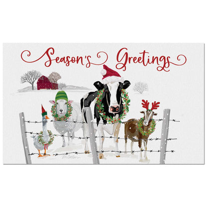 Counterart Holiday Greeters Indoor/Outdoor Entryway Mat Made in the USA 29.5" by 17.75"