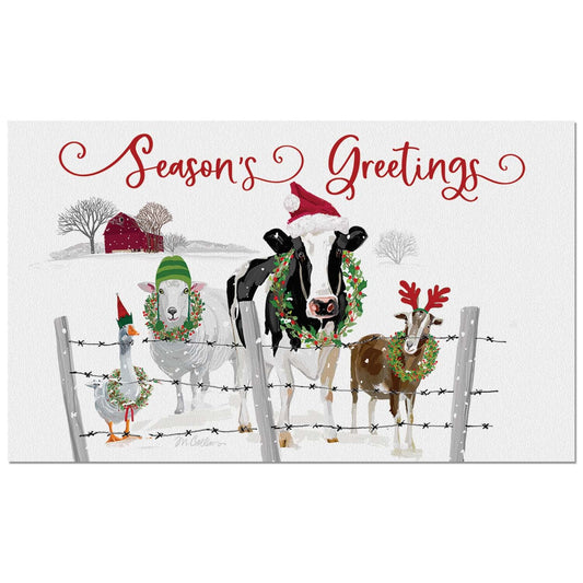 Counterart Holiday Greeters Indoor/Outdoor Entryway Mat Made in the USA 29.5" by 17.75"