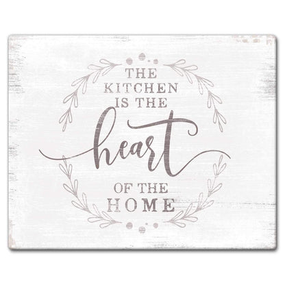 CounterArt Heart Of The Home 3mm Tempered Glass Cutting Board 15” x 12” Manufactured in the USA