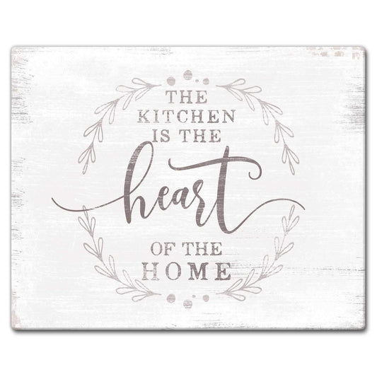 CounterArt Heart Of The Home 3mm Tempered Glass Cutting Board 15” x 12” Manufactured in the USA