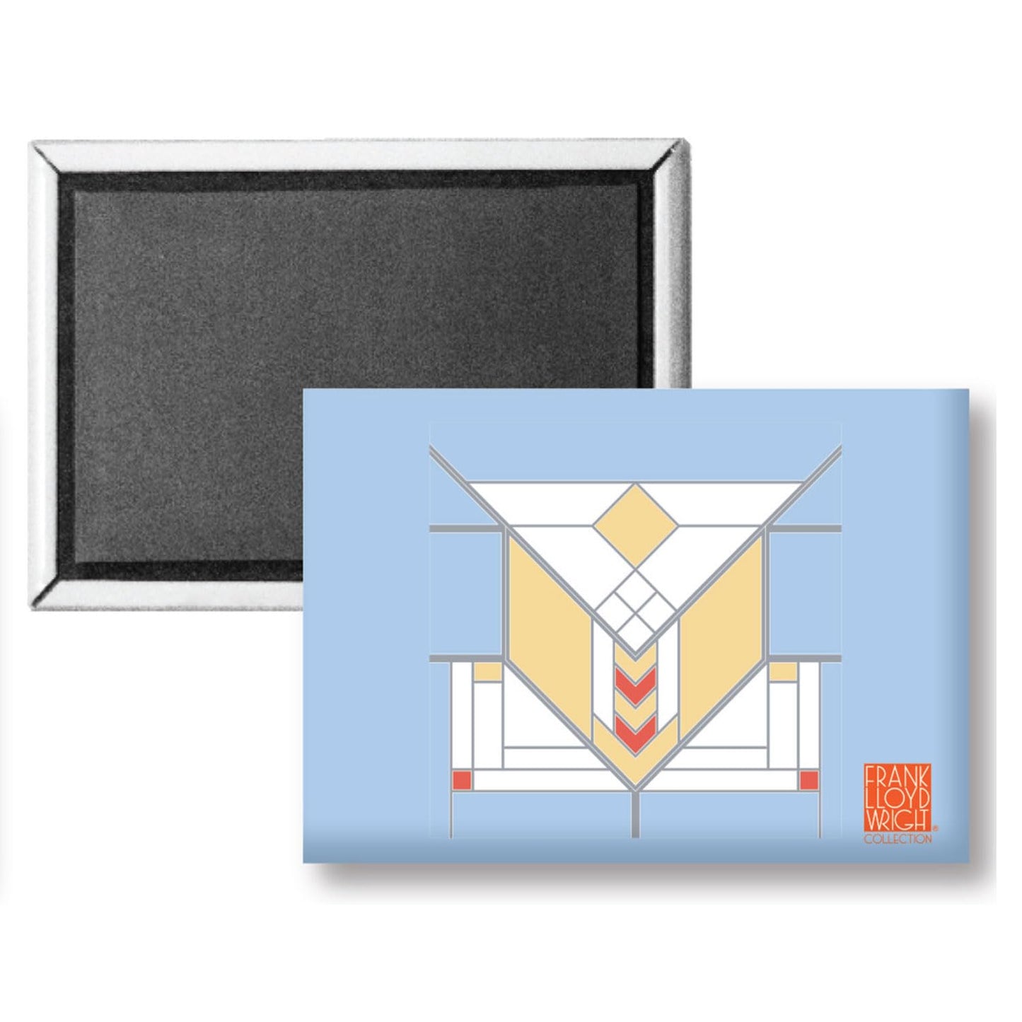 Lake Geneva Decorative Architectural Magnet Design by FLW Manufactured in The USA 3.5” x 2.5”