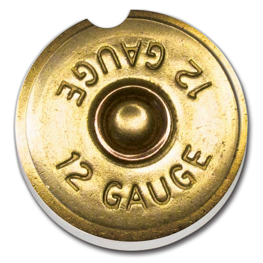 Thirstystone Shotgun Shell Single Absorbent Stone Coaster for Vehicle Cup Holder 2.6” Diameter Manufactured in The USA