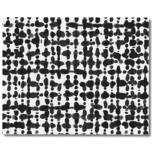 CounterArt Black Spots 3mm Tempered Glass Cutting Board 15” x 12” Manufactured in the USA