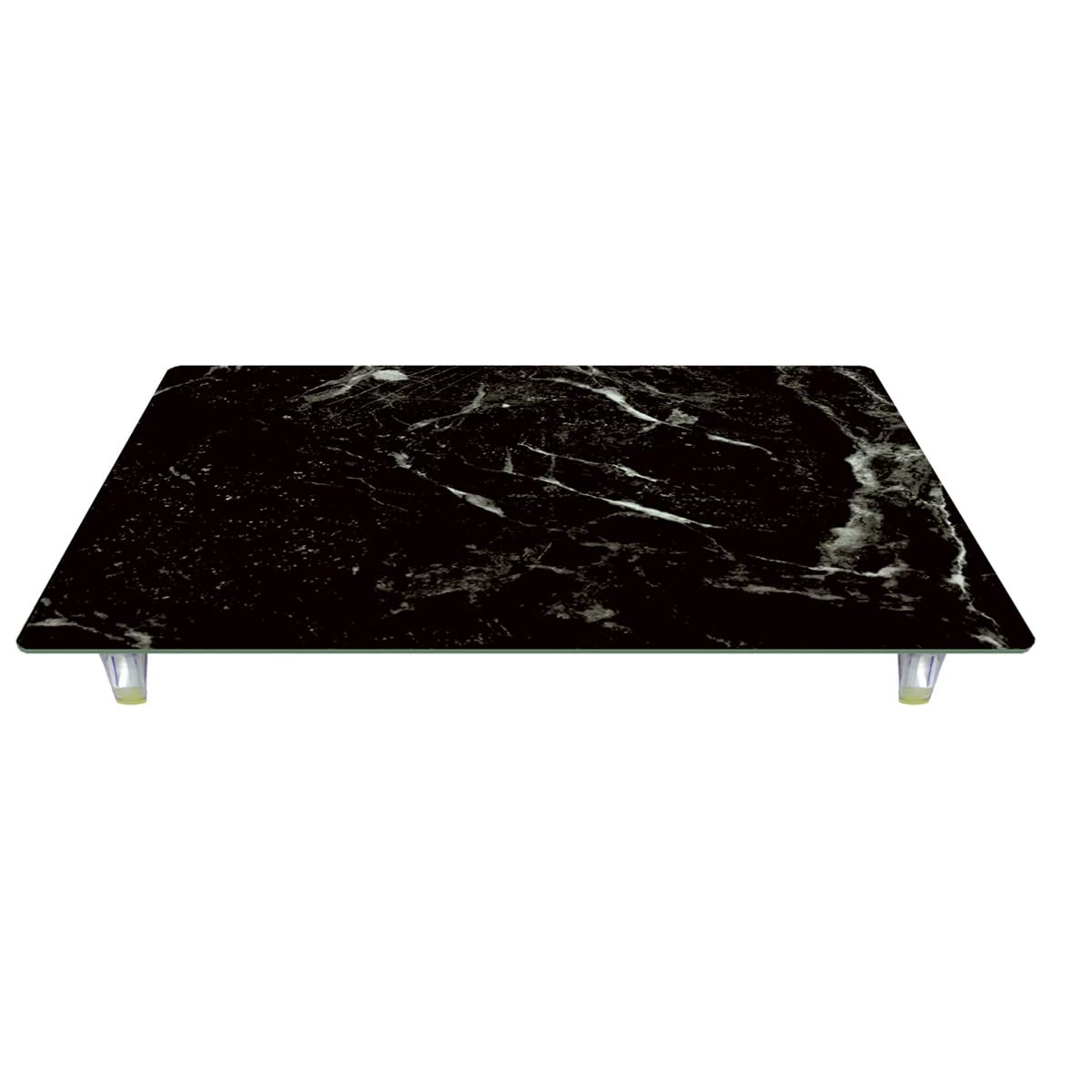 CounterArt Black Marble 5mm Heat Tolerant Tempered Glass Cutting Board 20.5” x 11.75” Manufactured in the USA Dishwasher Safe