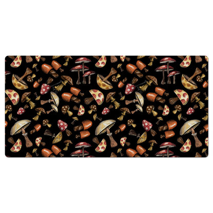 CounterArt Mushroom Madness Large Waterproof Desk Protector 32” x 16” Made in The USA Desk Mat Office Mat Large Mouse Pad
