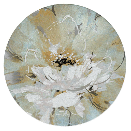 Thirstystone Floral Dreamscape 4 Pack Round Natural Sandstone Coasters with Protective Cork Backing Manufactured in The USA