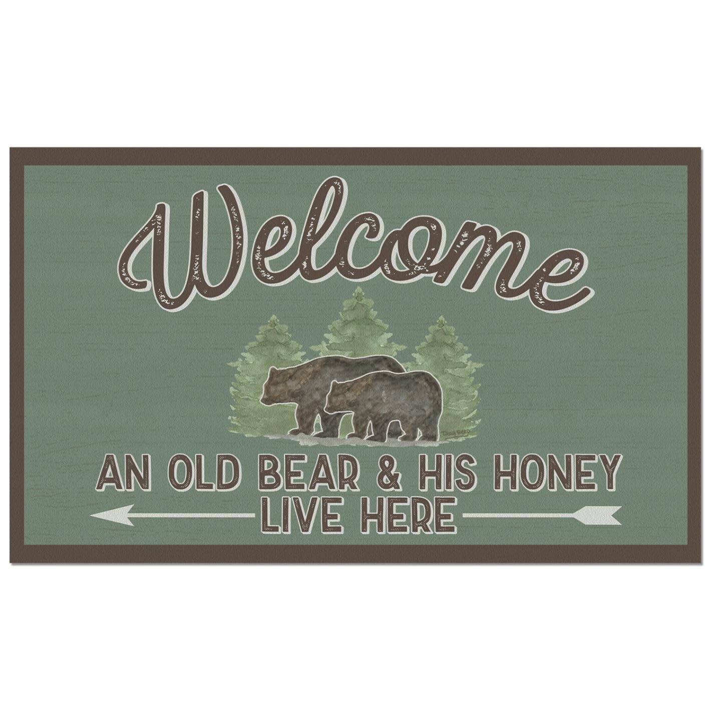 Counterart Lost in The Woods Indoor/Outdoor Entryway Floor Mat Manufactured in the USA 29.5" by 17.75"