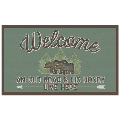 Counterart Lost in The Woods Indoor/Outdoor Entryway Floor Mat Manufactured in the USA 29.5" by 17.75"