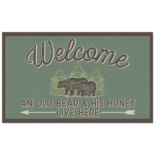 Counterart Lost in The Woods Indoor/Outdoor Entryway Floor Mat Manufactured in the USA 29.5" by 17.75"