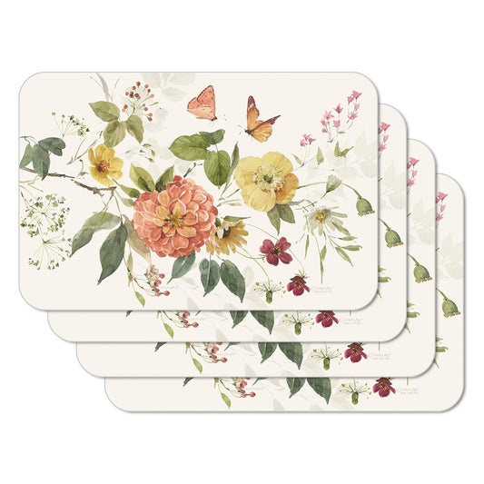 CounterArt Blessed by Nature 4 Pack Reversible Easy Care Flexible Placemats Made in the USA