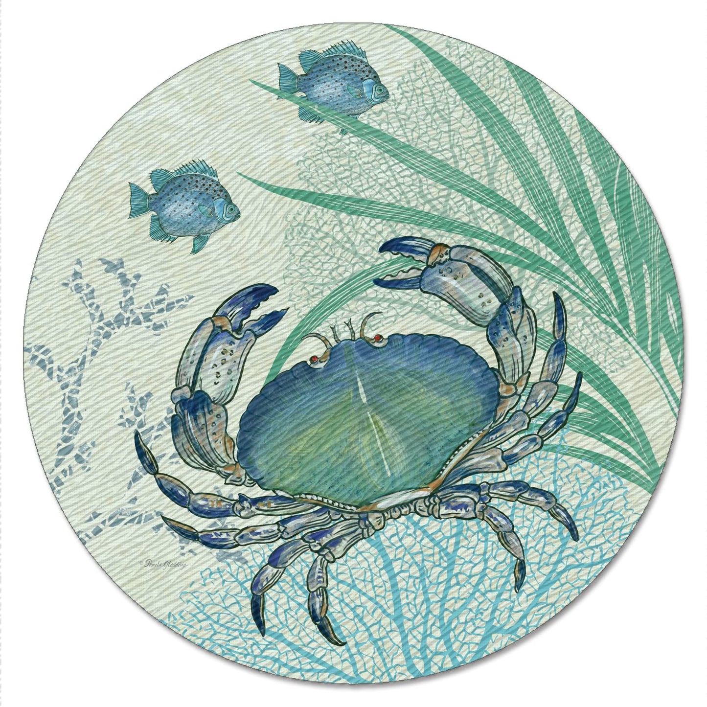 Counterart Oceana 4mm Tempered Glass Lazy Susan Turntable 13" Diameter