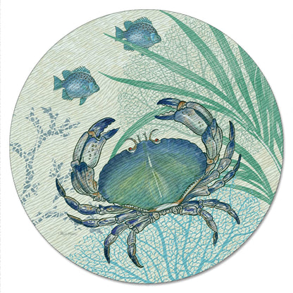 Counterart Oceana 4mm Tempered Glass Lazy Susan Turntable 13" Diameter
