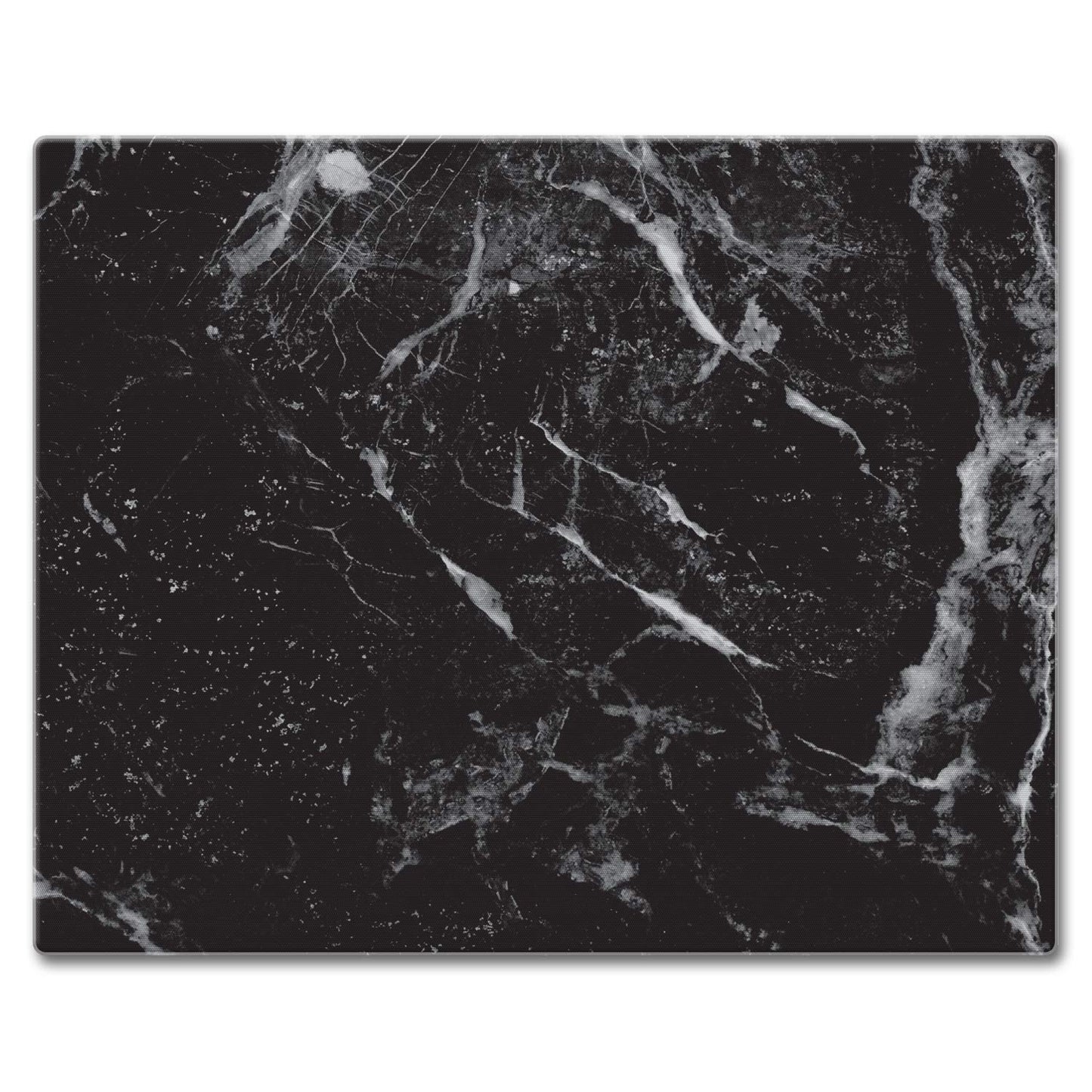 CounterArt Black Marble Design 3mm Tempered Glass Cutting Board 15” x 12” Manufactured in the USA