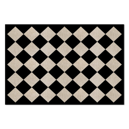 Highland Home Diamonds Deco-Floormat, Decorative Mat, Designer Rug, Waterproof, Low Profile, Eco-Friendly Non Slip, Made in The USA