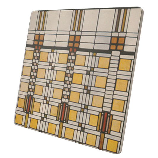 Frank Lloyd Wright's Dana-Thomas House I Design on 8" Square Stone Trivet Manufactured in The USA Heat Tolerant Easily Wipes Clean