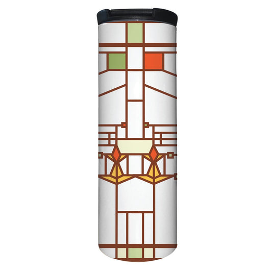 Highland Home B. Harley Bradley House Design by Frank Lloyd Wright on 17 Ounce Double Wall Insulated Stainless Steel Tumbler Manufactured in the USA