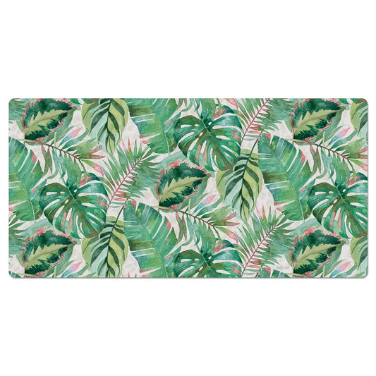 CounterArt Jungle Large Waterproof Desk Protector 32” x 16” Made in The USA Desk Mat Office Mat Large Mouse Pad